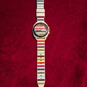 Coach Multicolor Striped Smartwatch